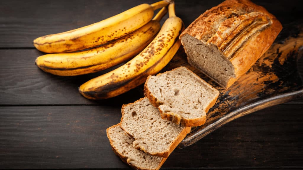 For banana bread overripe bananas are needed