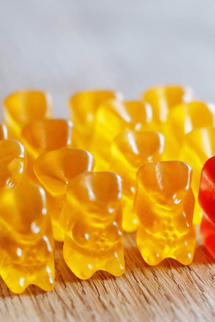 Gelatine is very concentrated in Haribo Gummy Bears