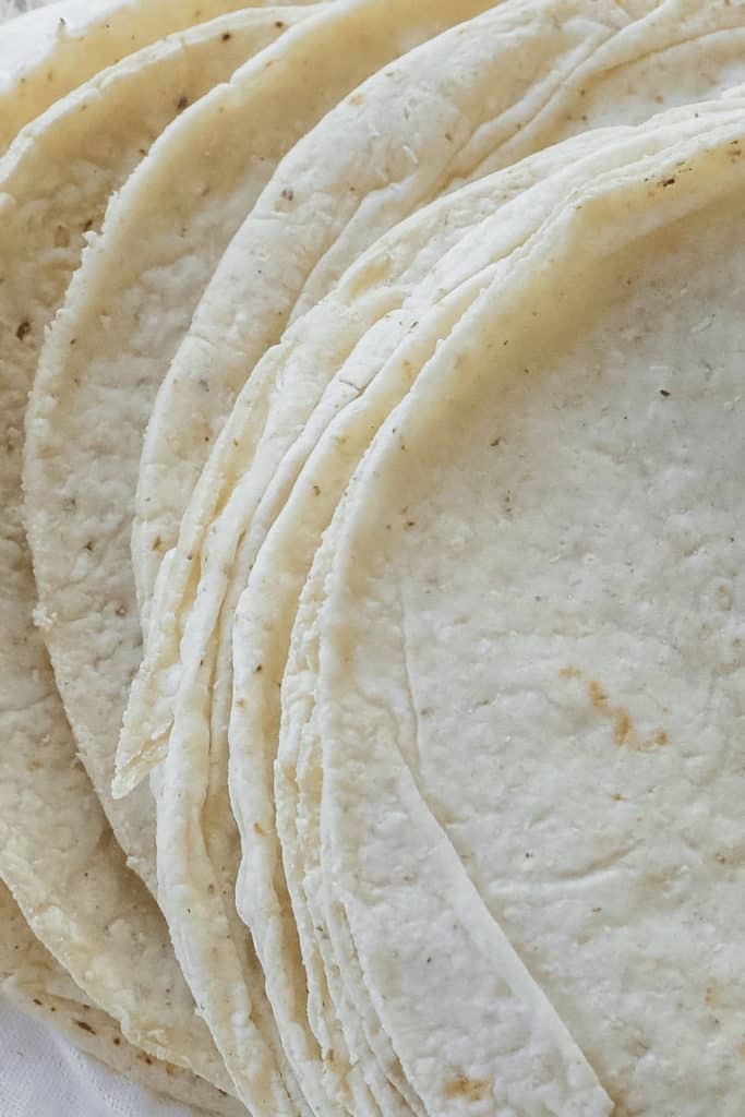 If you are using too much flour tortillas will not be stretchy