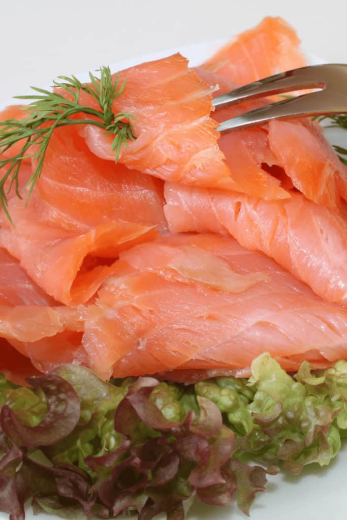 Scottish salmon has a high fat content and is mild in flavor