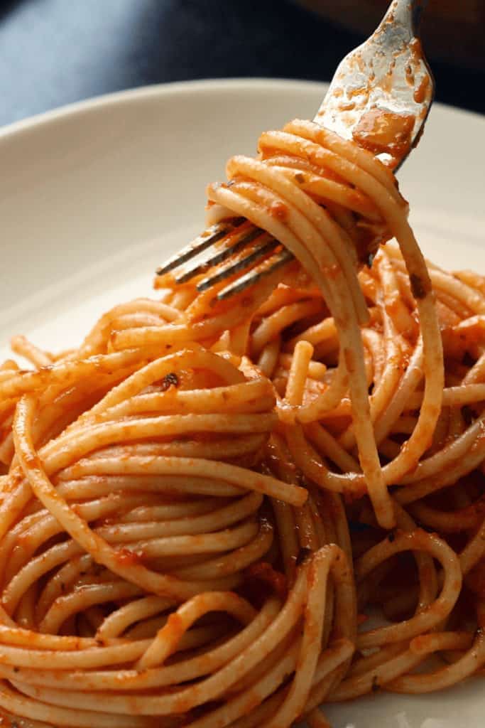 The name pasta is derived from the Italian word for paste