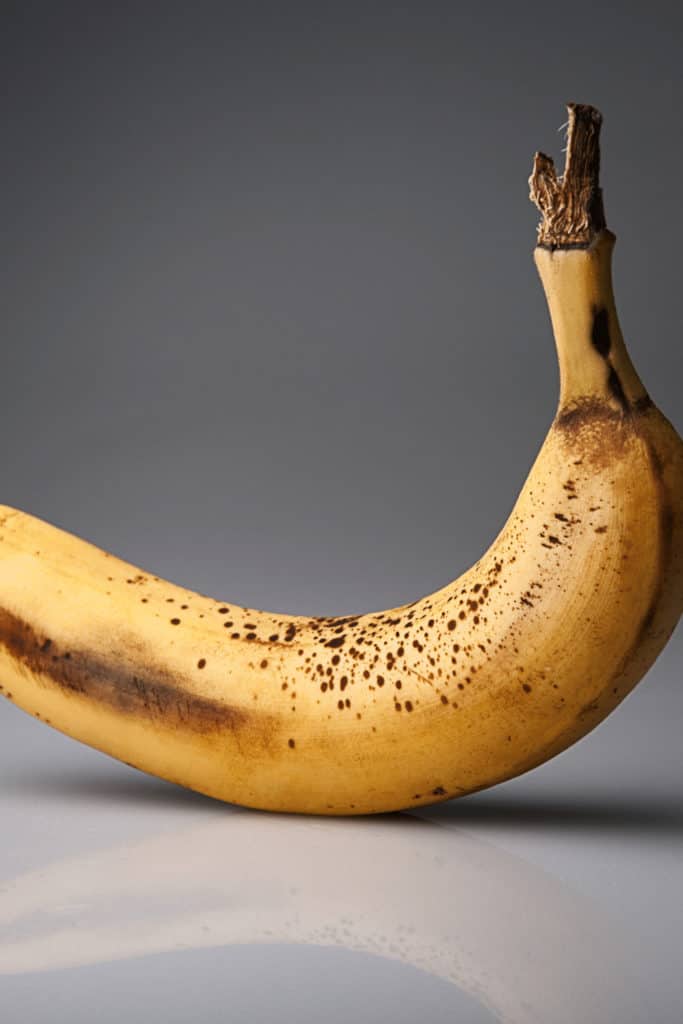 Bruising can cause black spots inside bananas