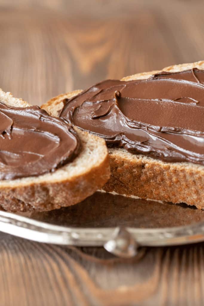 Nutella gets rancid when it oxidizes and when oils and fats hydrolyze