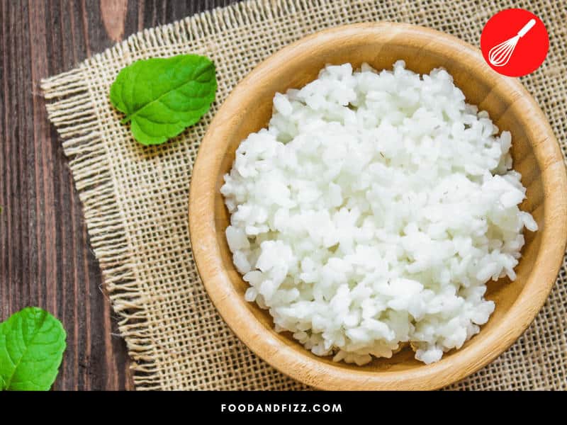 Adding rice after water has boiled ensures that your rice will be fluffy, and evenly cooked.