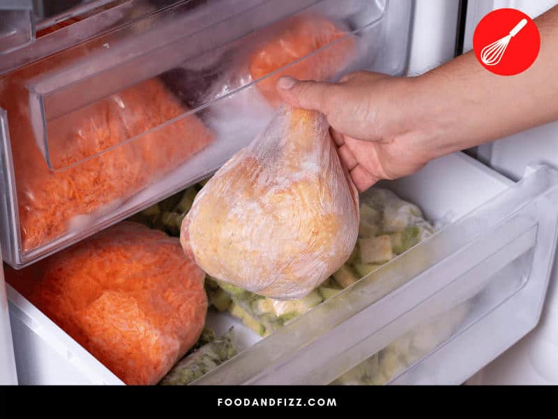 Chicken That is Chilled or Frozen Too Quickly May Have Red Spots As Remaining Blood in the Veins Are Not Properly Drained.