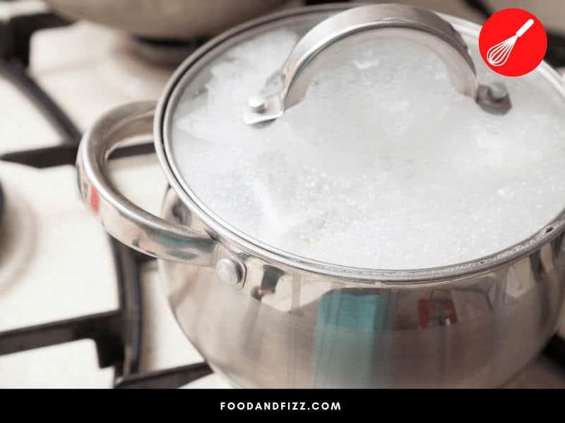 Covering your pot will make the water boil faster.