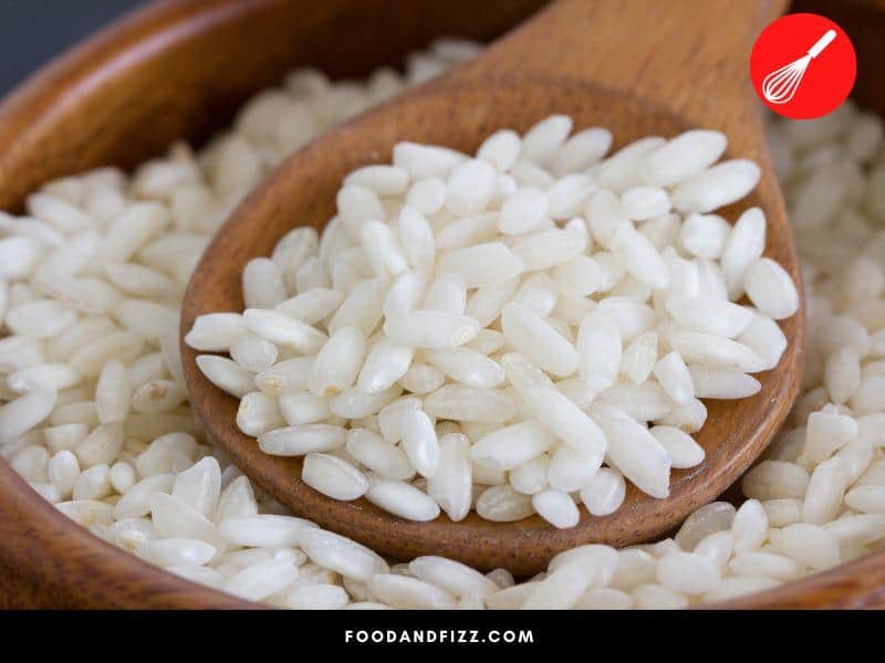 Arborio rice is a creamy and starchy type of rice that originated in Italy. It is best for risottos, soups, and pudding.