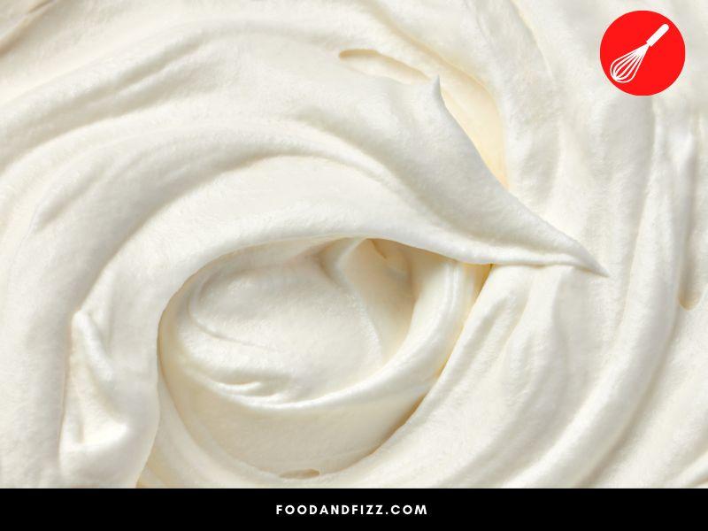 Double cream is the most decadent cream with a fat content of 48 percent.