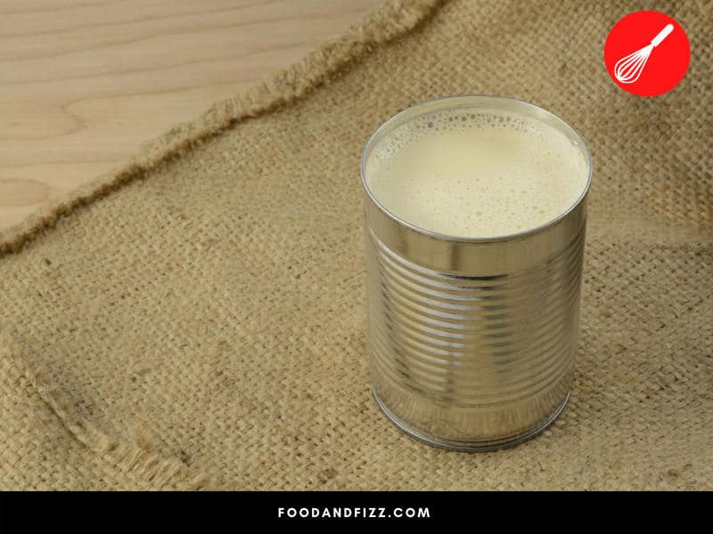 Evaporated milk is milk that has been heated so that up to 60% of its water content evaporates.