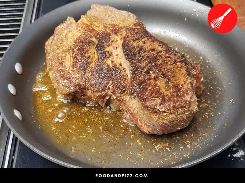 In cooking beef or mutton, it is important to sear the meat first to seal in juices before adding your onions .