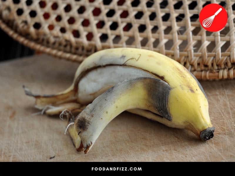 Once the bananas become black and the skin starts to split or it just tastes off, they should no longer be consumed.