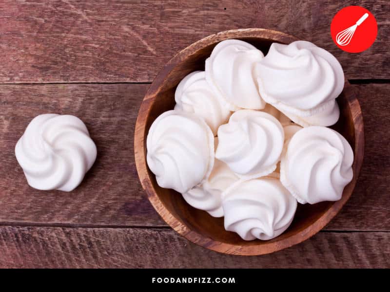 Traditional meringues are made from just egg whites and sugar, sometimes a splash of vanilla essence.