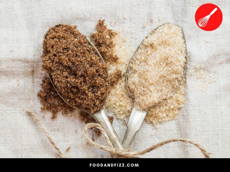 Brown sugar needs to be frozen more than white sugar.