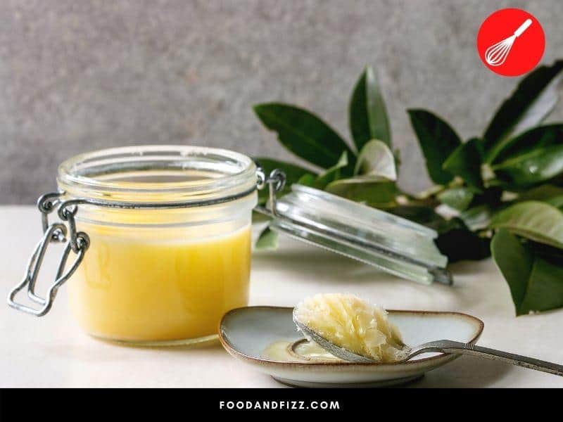 Butter may be turned back into its solid state by refrigerating, but it will look different prior to melting.