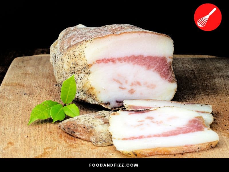 Guanciale is fattier than pancetta or bacon.