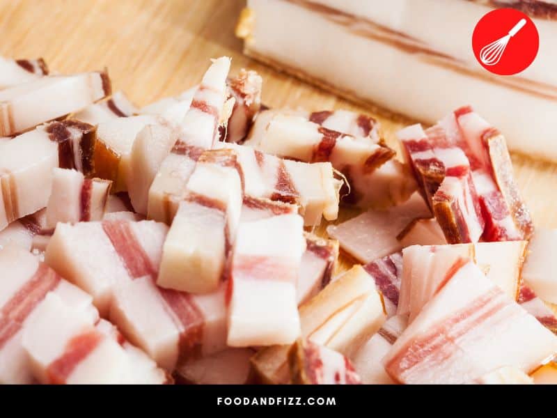 Pancetta is made from pork belly.