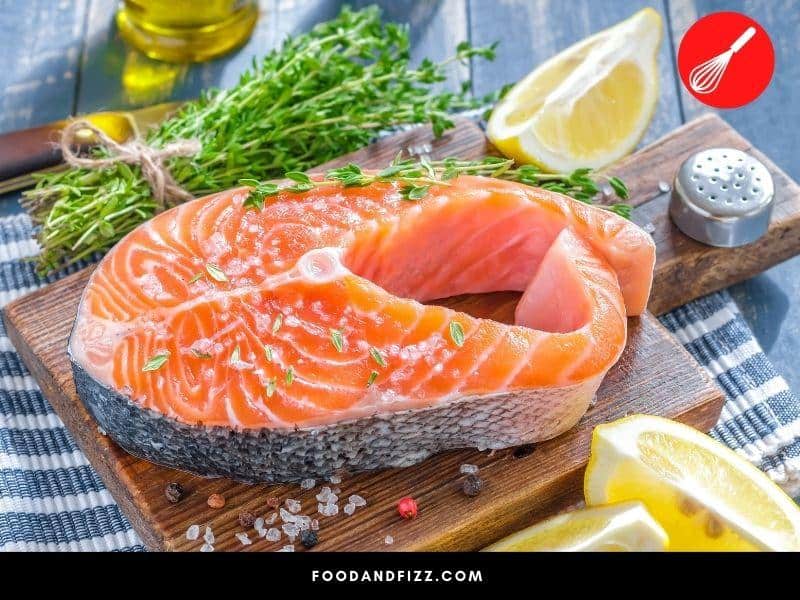Do not refreeze salmon once it has thawed to prevent bacterial growth.