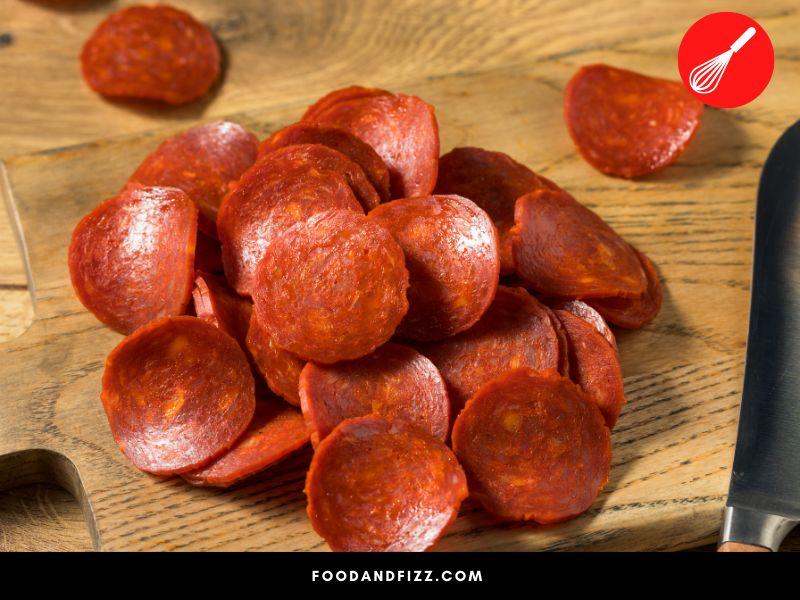 Uncured pepperoni is not truly uncured, rather it is cured using naturally derived curing agents such as those derived from celery or beets.